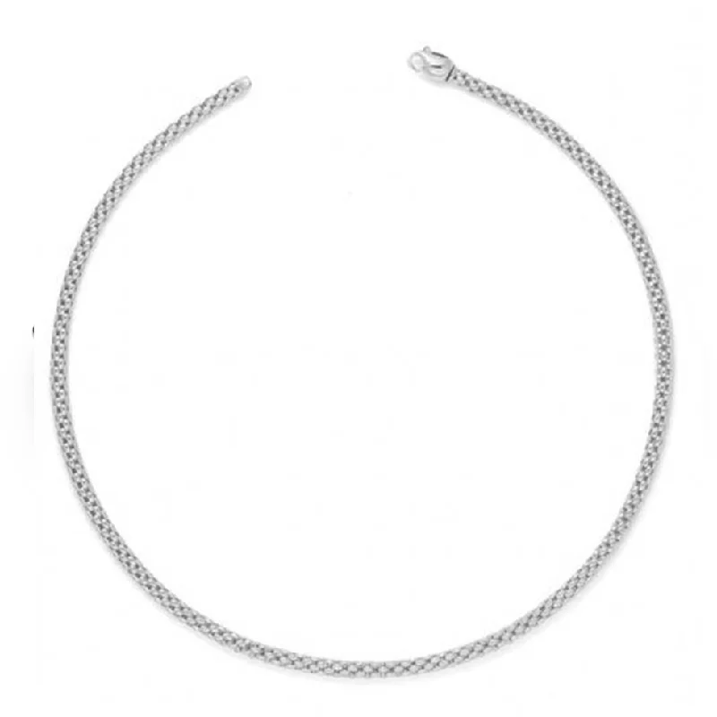 women's chunky necklace -Unica 18ct White Gold Chain Necklace