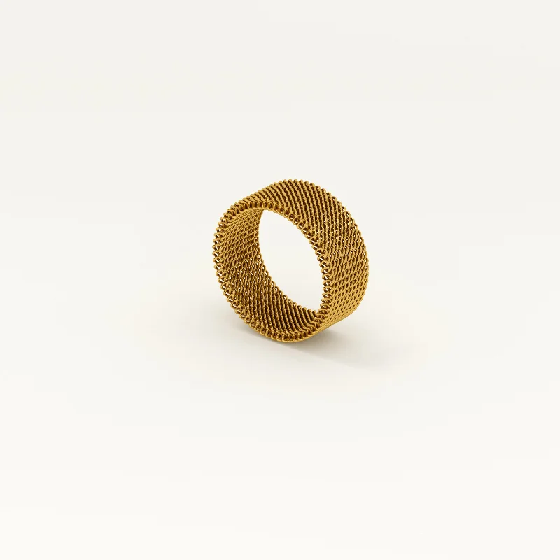 women's minimalist ring -Gilded Chain Ring