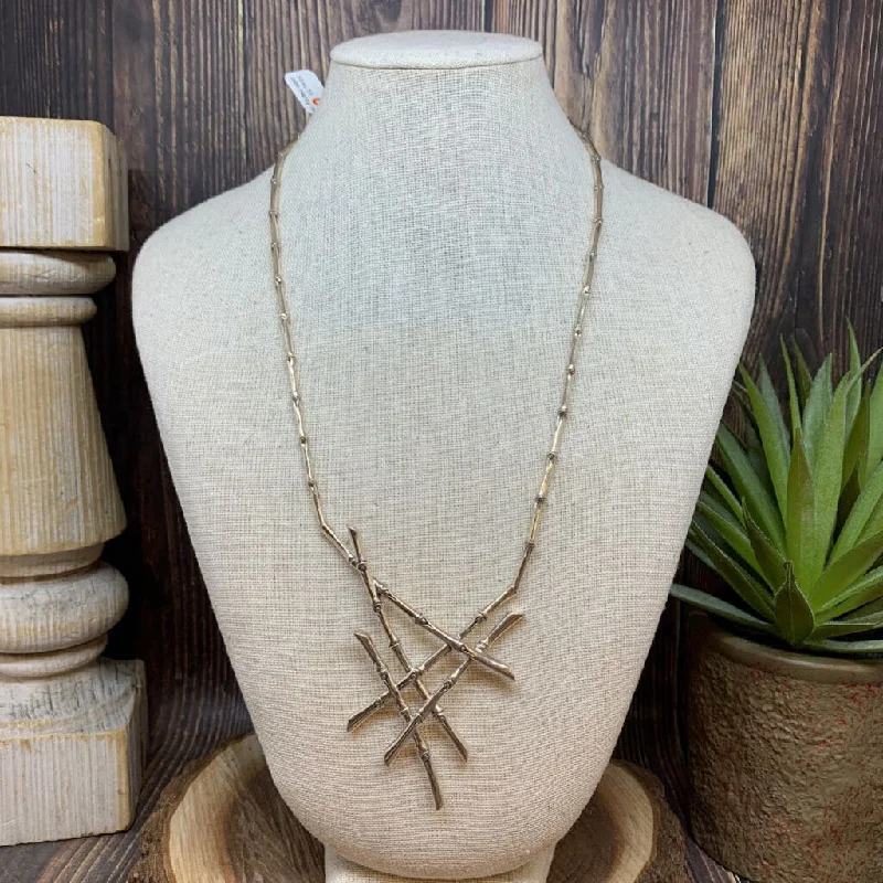 women's floral pendant necklace -John Hardy Bamboo Cluster Necklace