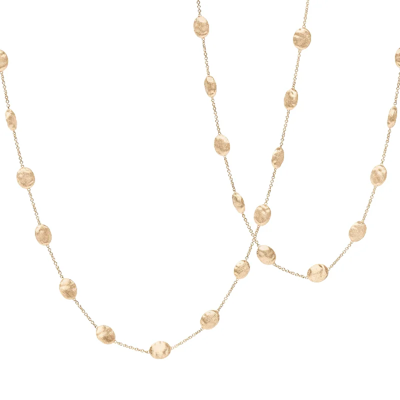 women's layered necklace -Siviglia 18ct Yellow Gold Long necklace