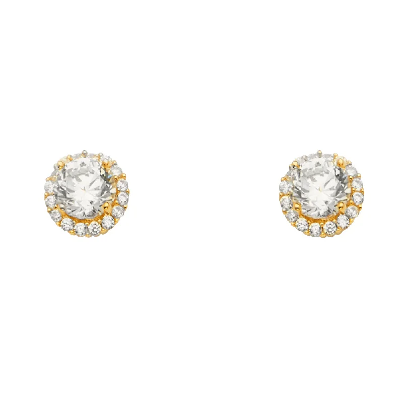 women's infinity earrings -14K CZ Earrings