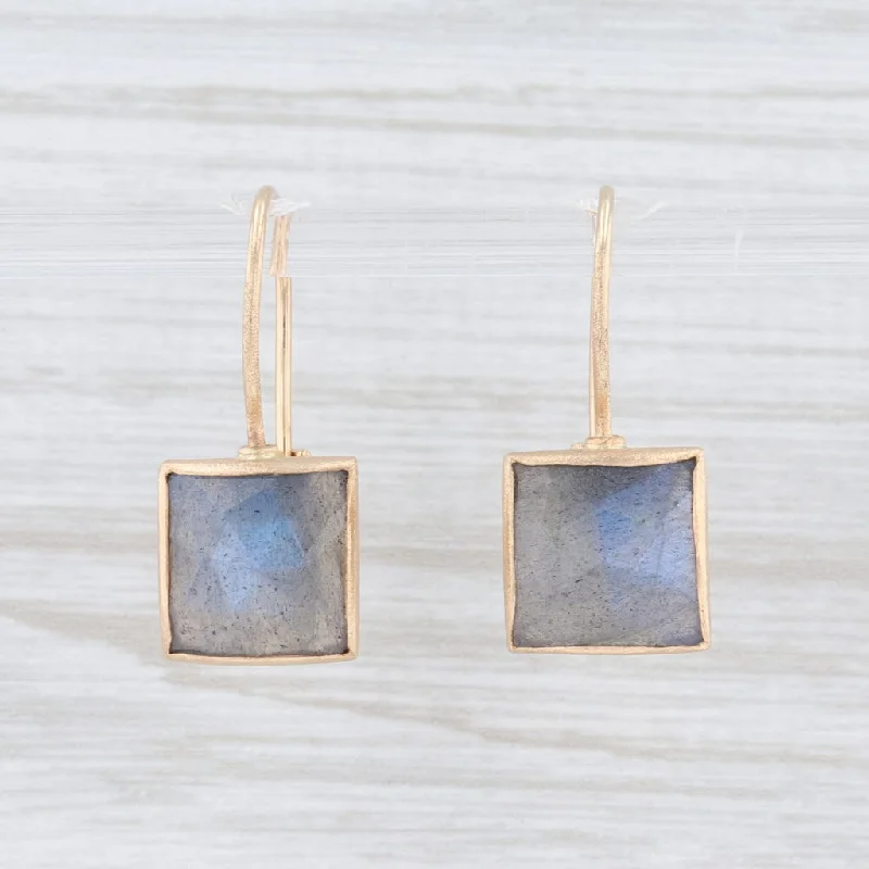 women's butterfly earrings -New Nina Nguyen Labradorite Drop Earrings 14k Gold Hook Posts Pierced