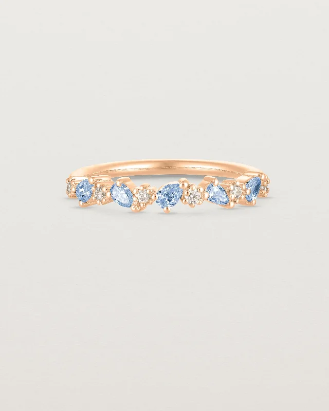 vintage diamond engagement rings for women -Elora Ring | Ceylon Sapphires & Diamonds