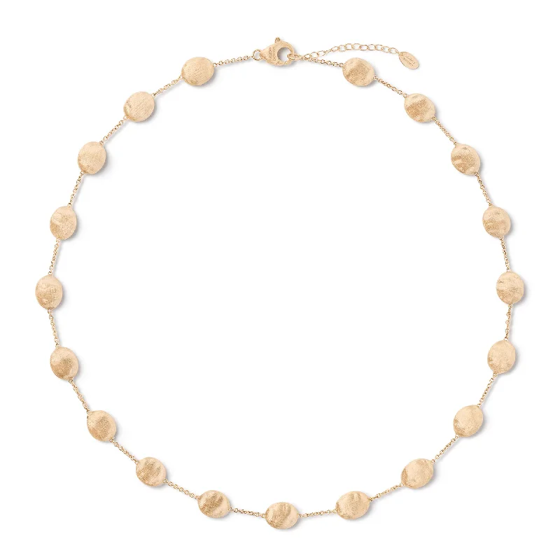 women's choker necklace -Siviglia 18ct Yellow Gold Necklace