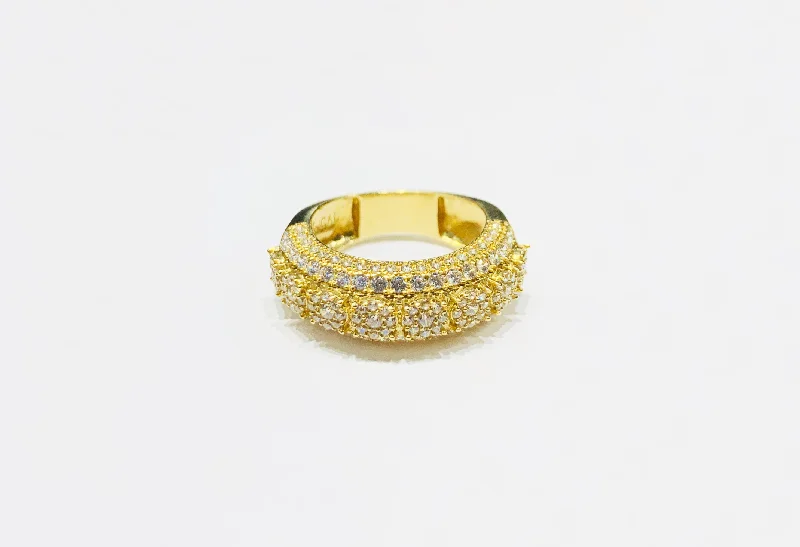 women's wedding ring -Pave CZ Ring (14K).