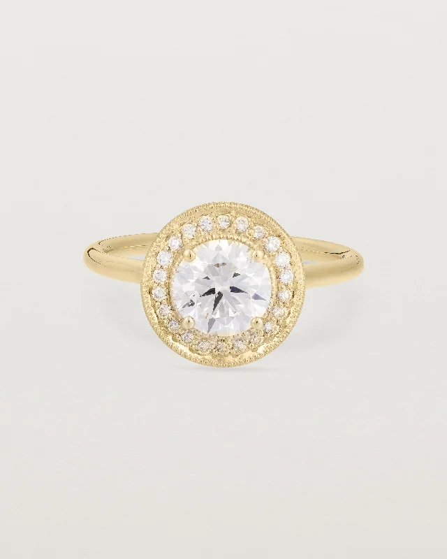 timeless engagement rings for women -Imogen Halo Ring | Laboratory Grown Diamonds