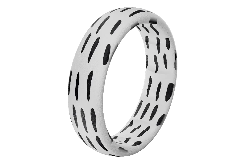 women's stackable ring -Peppered Ring