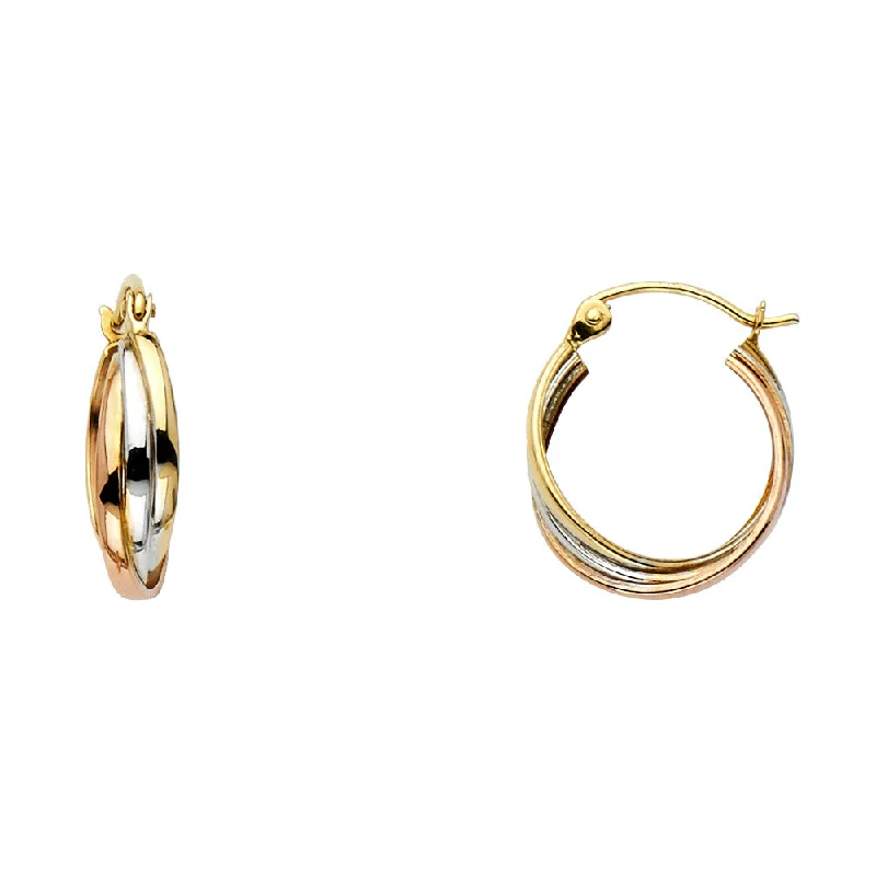 women's star earrings -14K Hoop Earrings