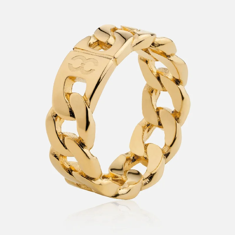 women's infinity band -XL Curb Ring