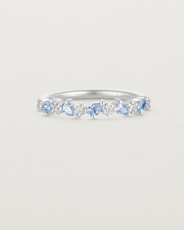 luxury engagement rings for women -Elora Ring | Ceylon Sapphires & Diamonds