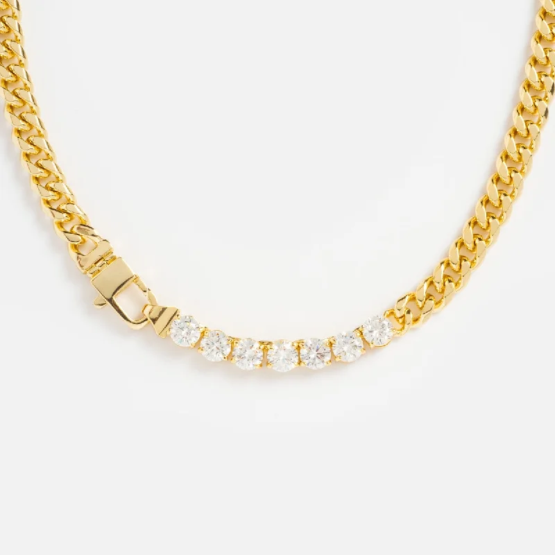 women's romantic gold necklace -Julian Loves Diamonds Necklace