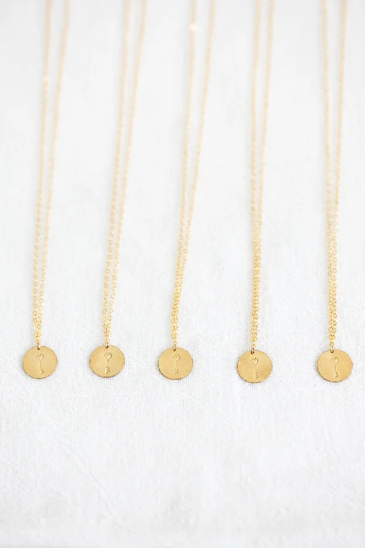 women's diamond and gold necklace -Sample Sale - Key To My Heart Necklace