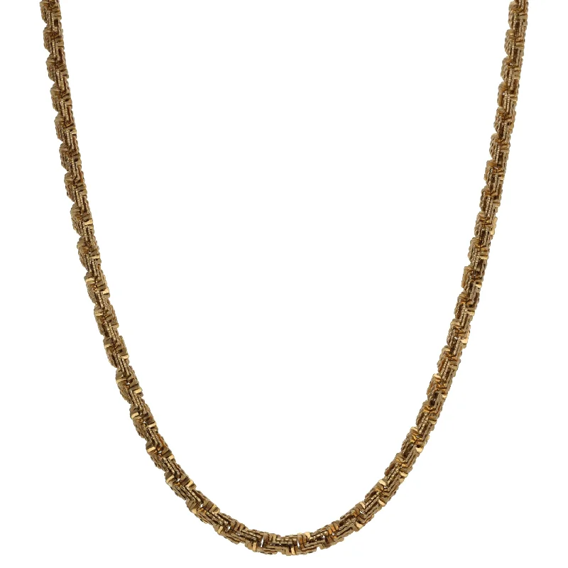 women's elegant gold necklace -9ct Gold Fancy Necklace 24"