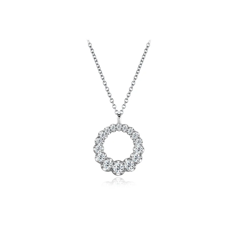 women's bar necklace -Everlasting Journey Diamond Necklace