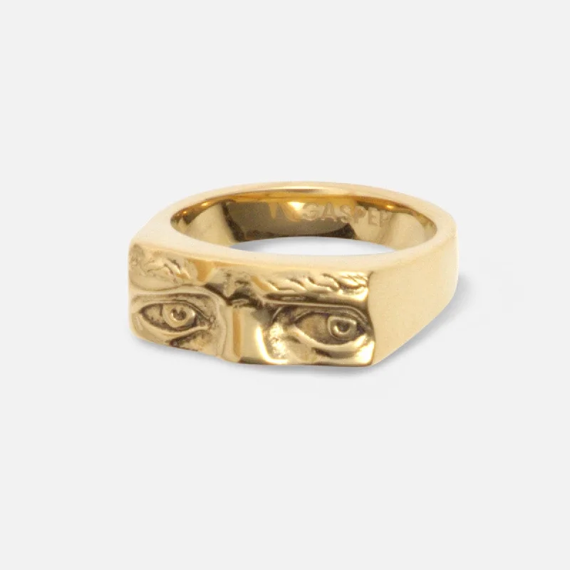 women's boho ring -David Signet Ring