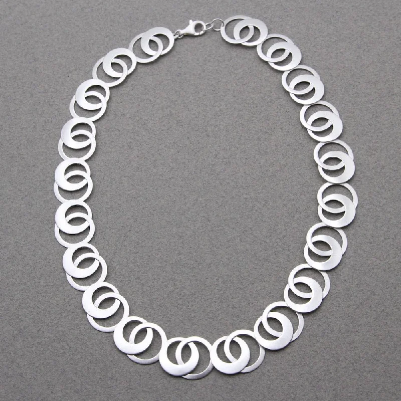 women's long necklace -Endless Circles Necklace