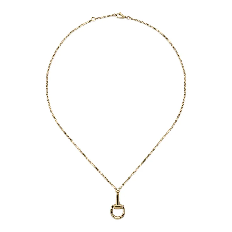 women's fashion necklace -Gucci Horsebit 18ct Yellow Gold Chain Necklace