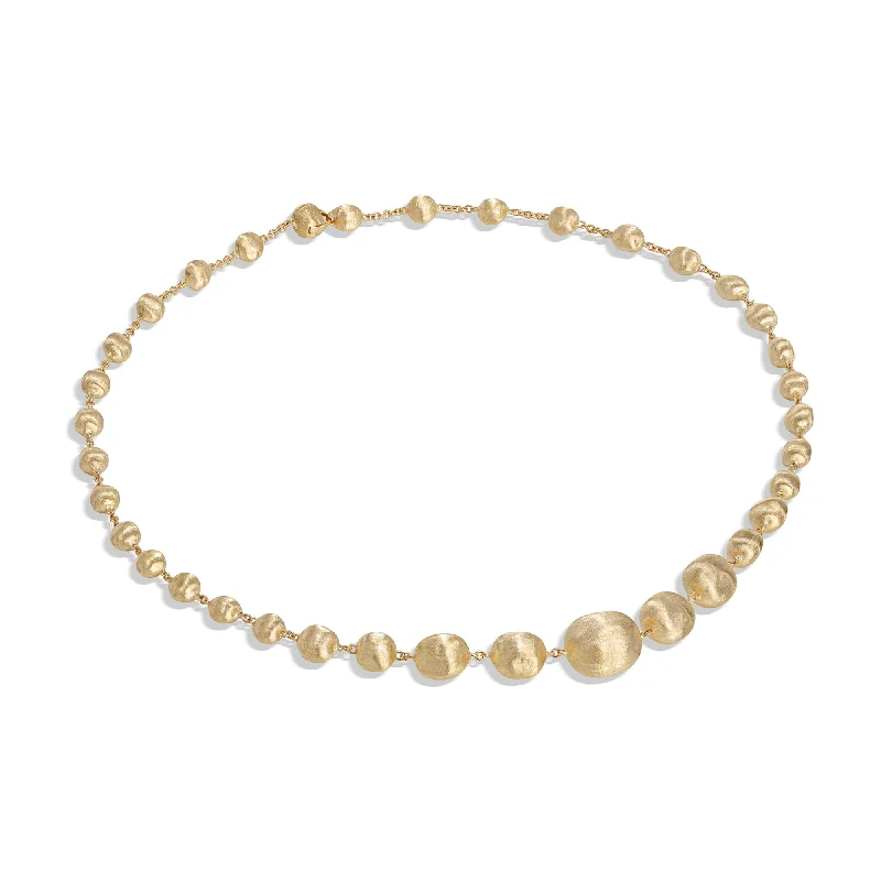 women's diamond necklace chain -18ct Yellow Gold Africa Necklace