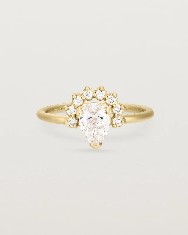 gold engagement rings for women -Rose Ring | Laboratory Grown Diamonds