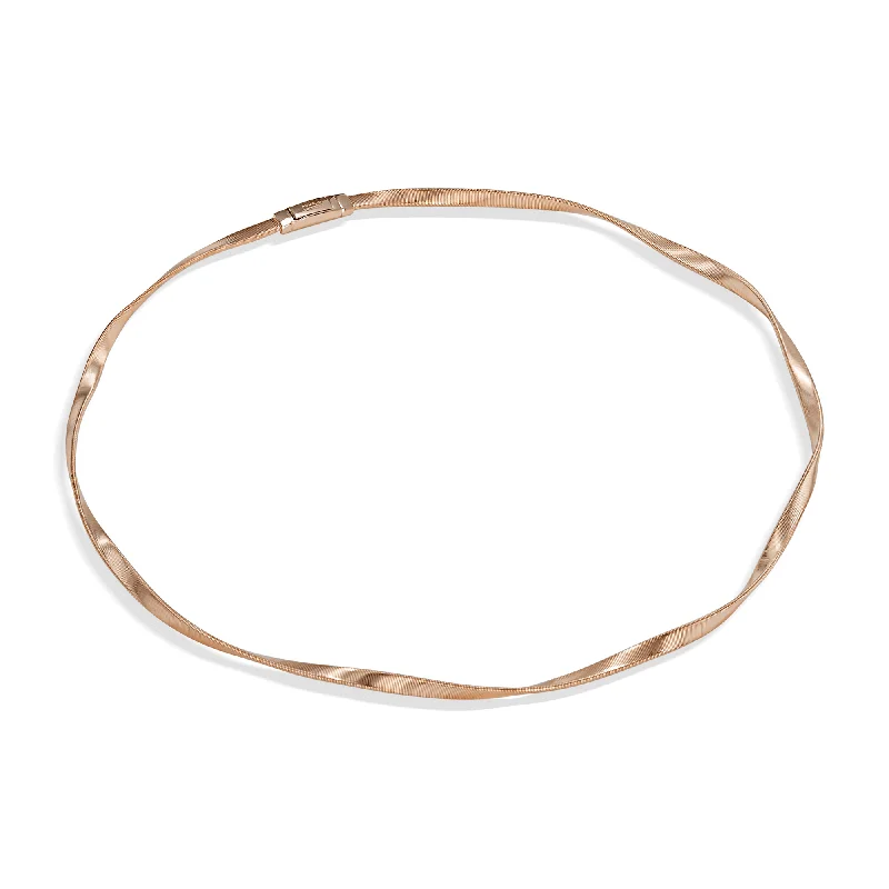 women's gold necklace -Marrakech Supreme 18ct Rose Gold Necklace