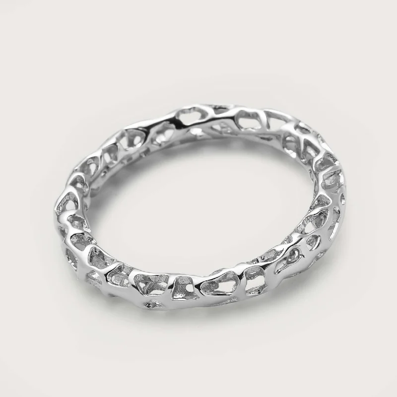 women's platinum ring -Allegro Ring