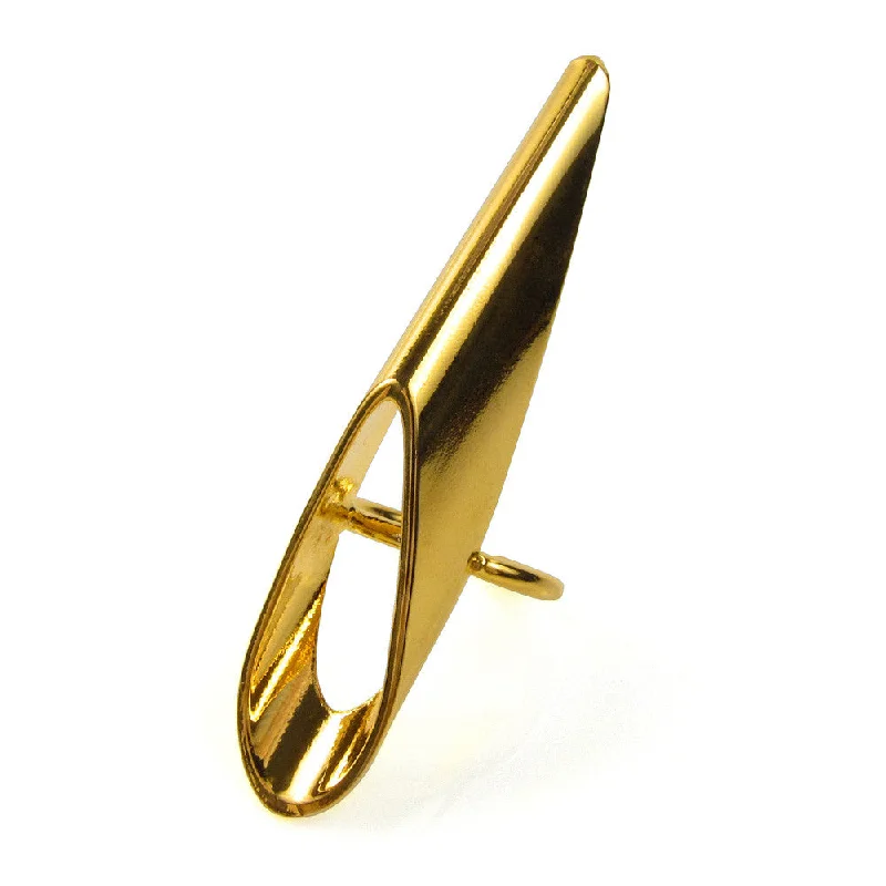 women's gold ring -TIGER CLAW RING