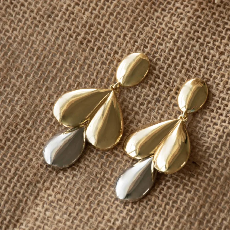 women's gold stud earrings -Ballon Drop Earrings