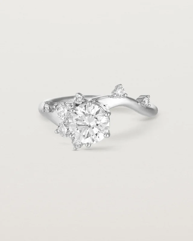 affordable round diamond engagement rings for women -Ren Cluster Ring | Laboratory Grown Diamonds