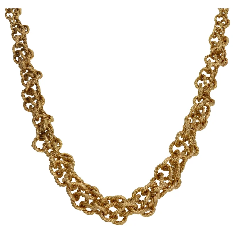 women's anniversary pendant necklace -9ct Gold Fancy Necklace 16"