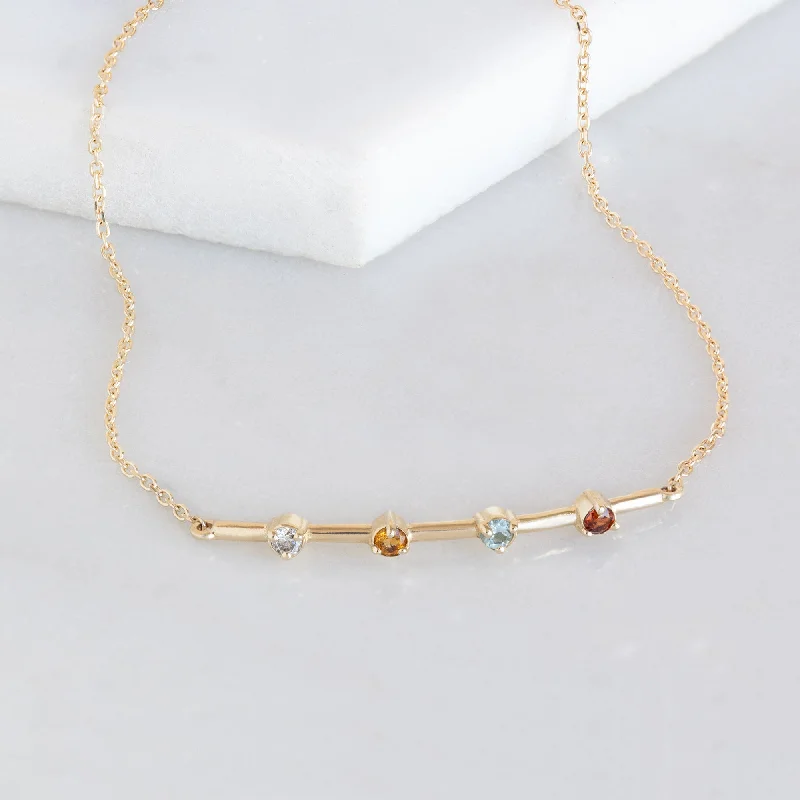 women's simple bracelet -The Custom Multi-Birthstone Bracelet | 4 Stones