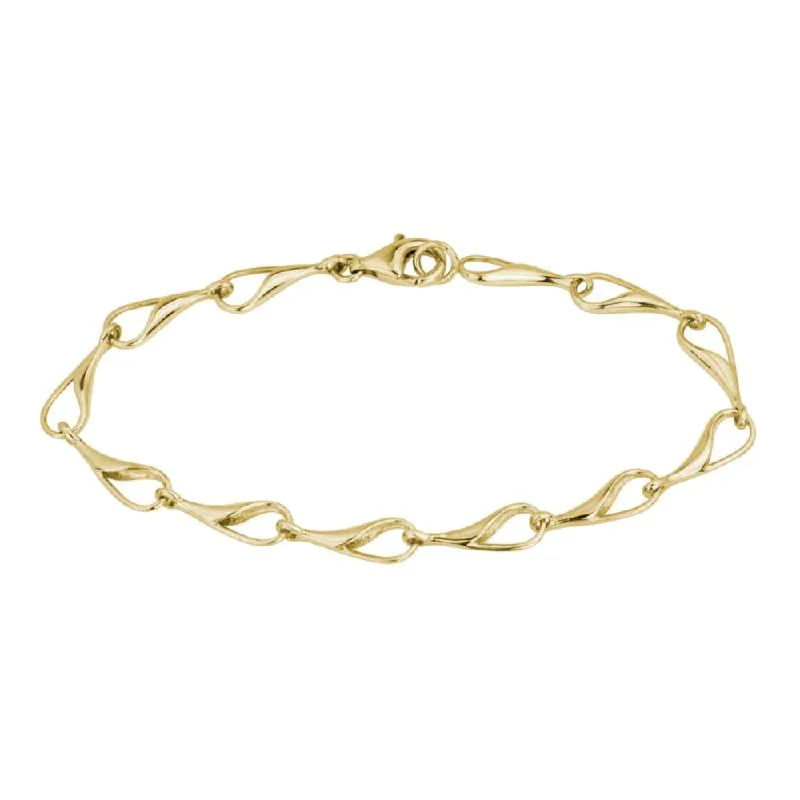 women's zodiac bracelet -14k Gold Needle's Eye Bracelet