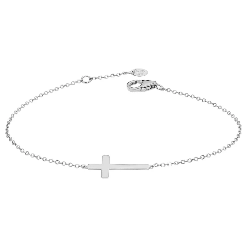 women's boho bracelet -14k Sideways Cross Bracelet