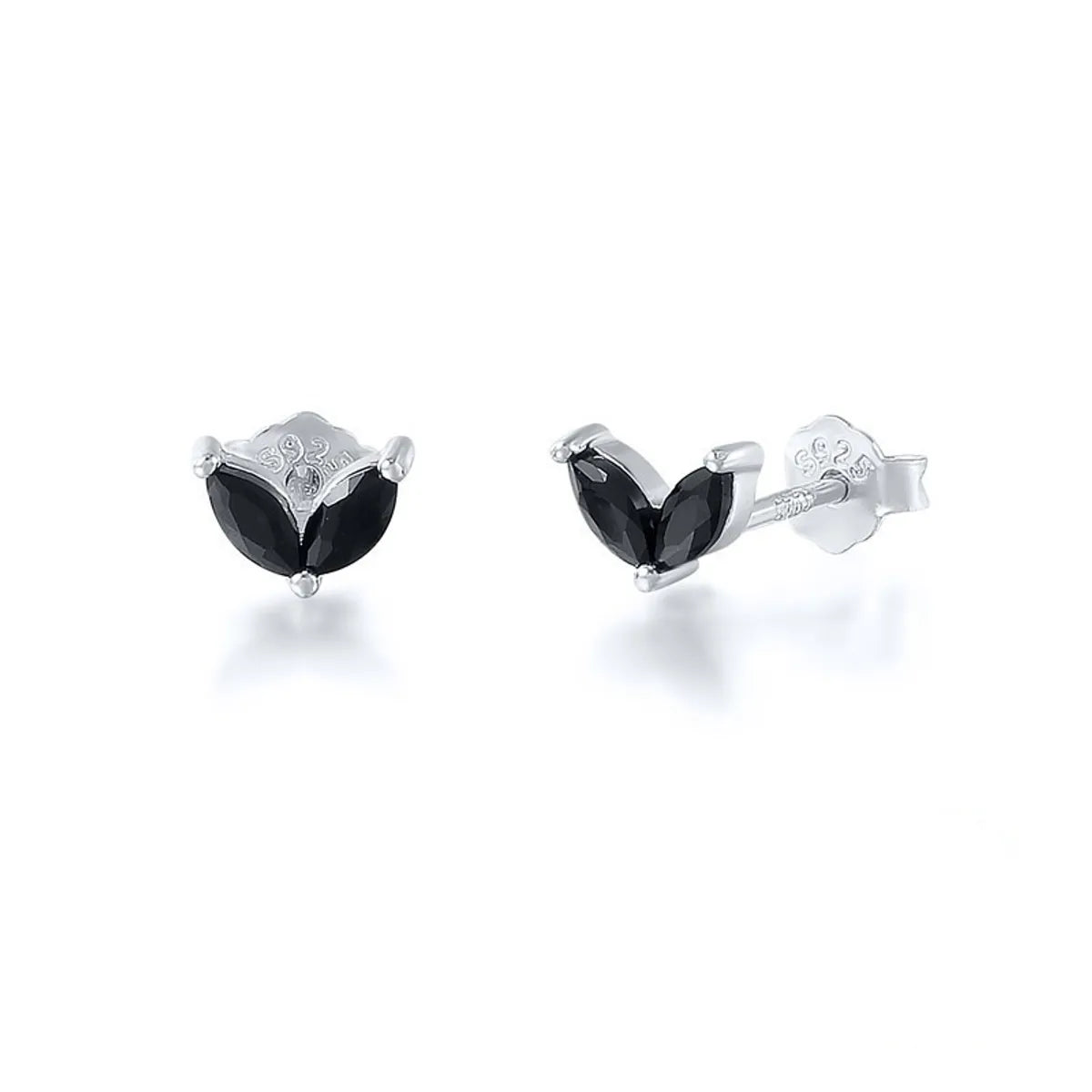 White Gold Color Black Diamond