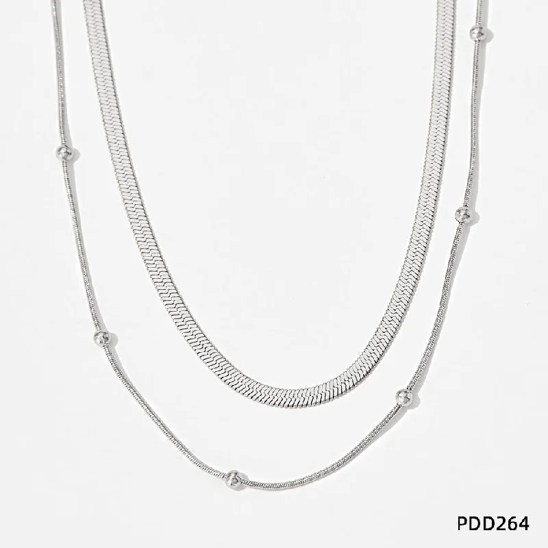 Pdd264 White Gold Color Necklace