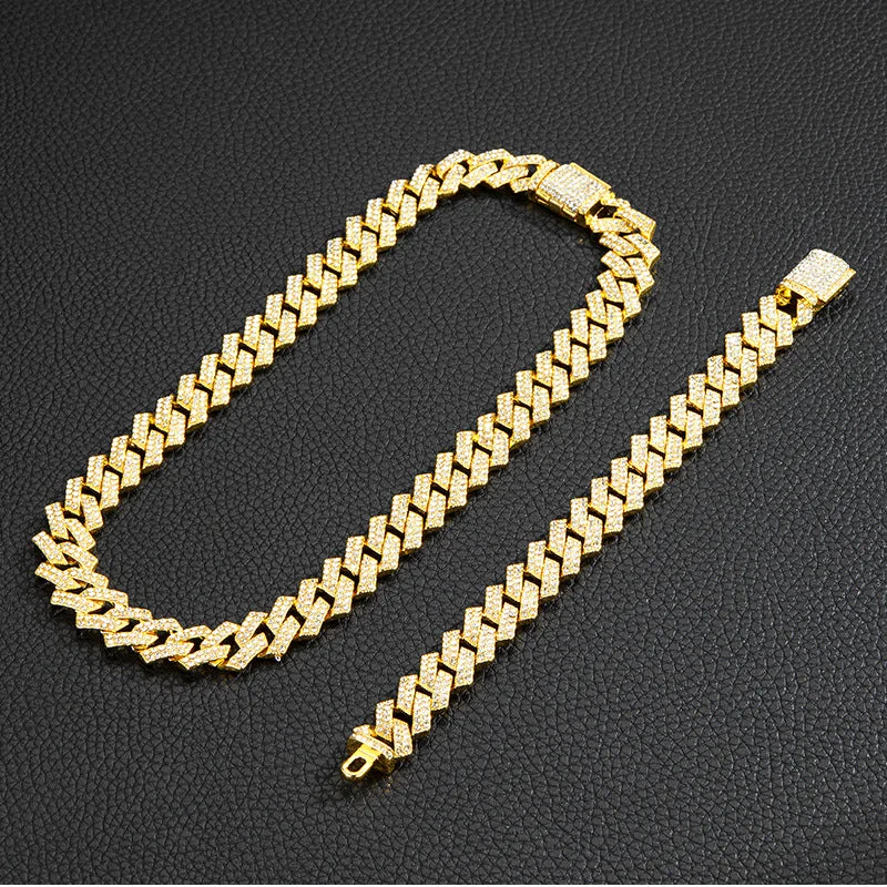 Gold 8Inch Bracelet +24Inch Necklace