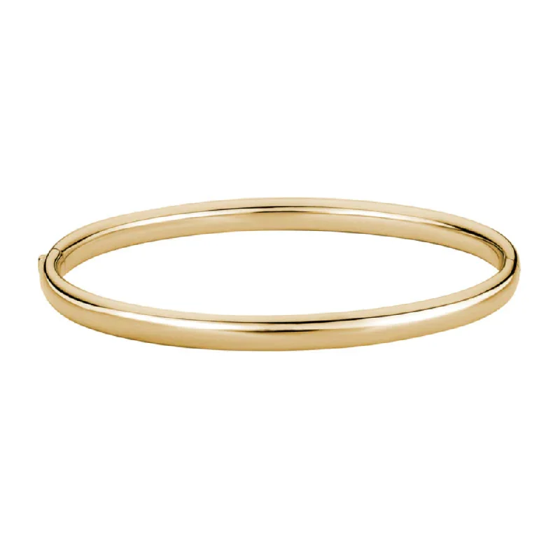 women's chunky bracelet -14k Gold Polished Bangle Bracelet