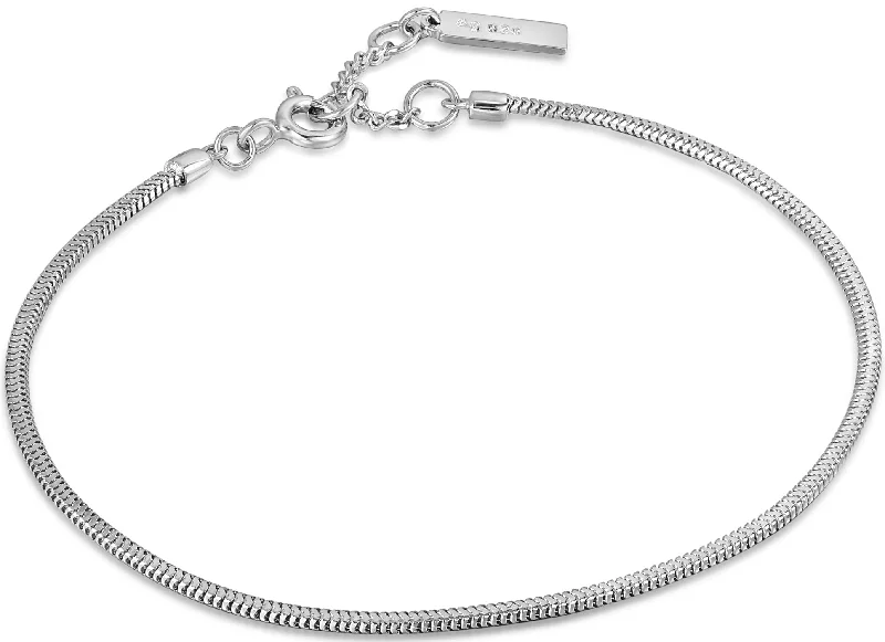 women's vintage silver bracelet -Snake Chain Bracelet