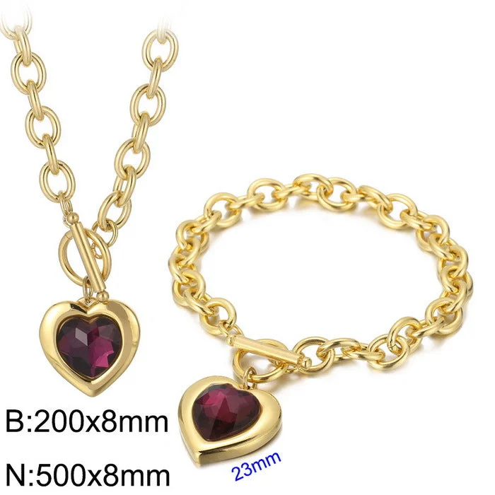 Necklace + Bracelet Ks197626-Z