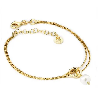 women's luxury bracelet -Pearl Drop Bracelet