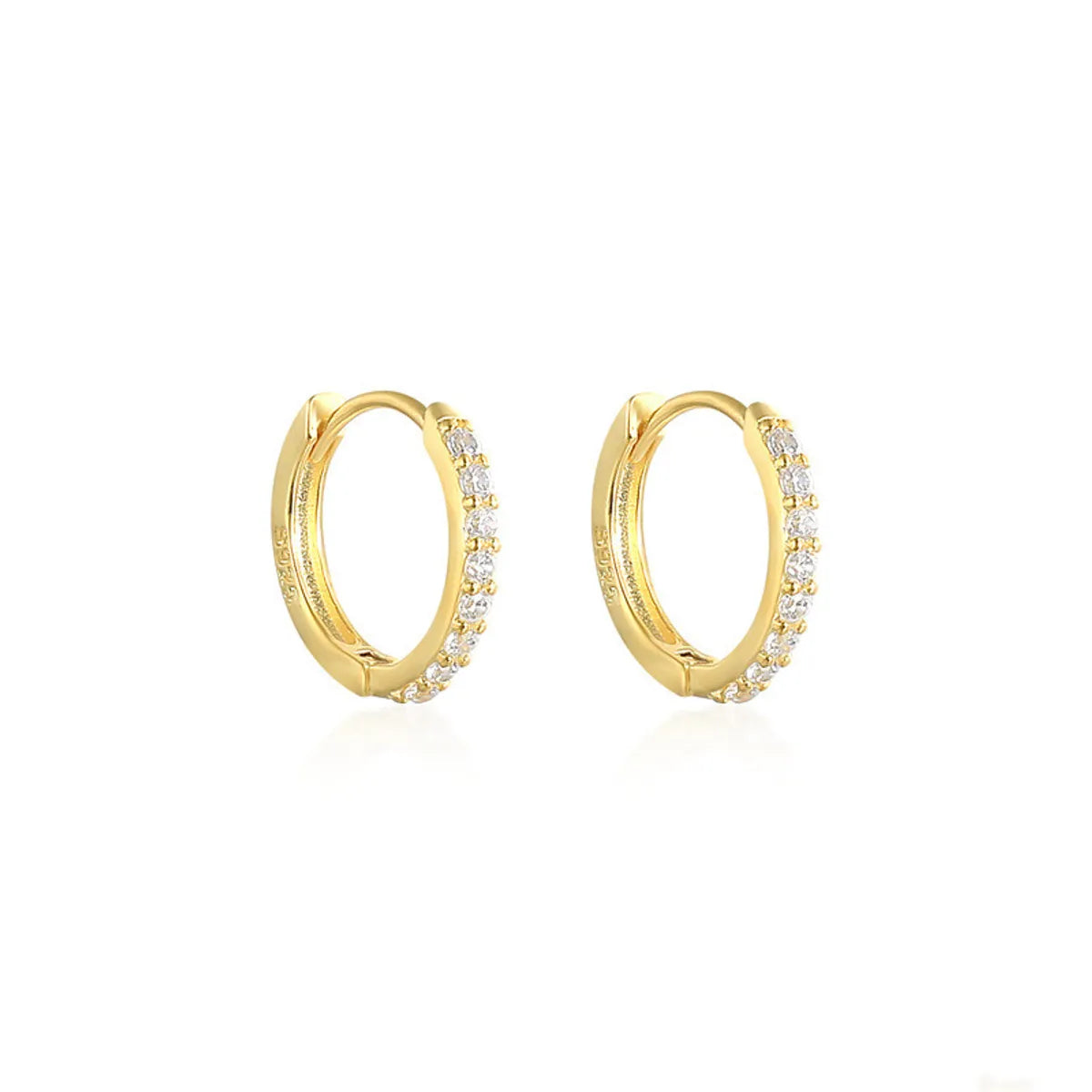 Yellow Gold-White Diamond 6mm