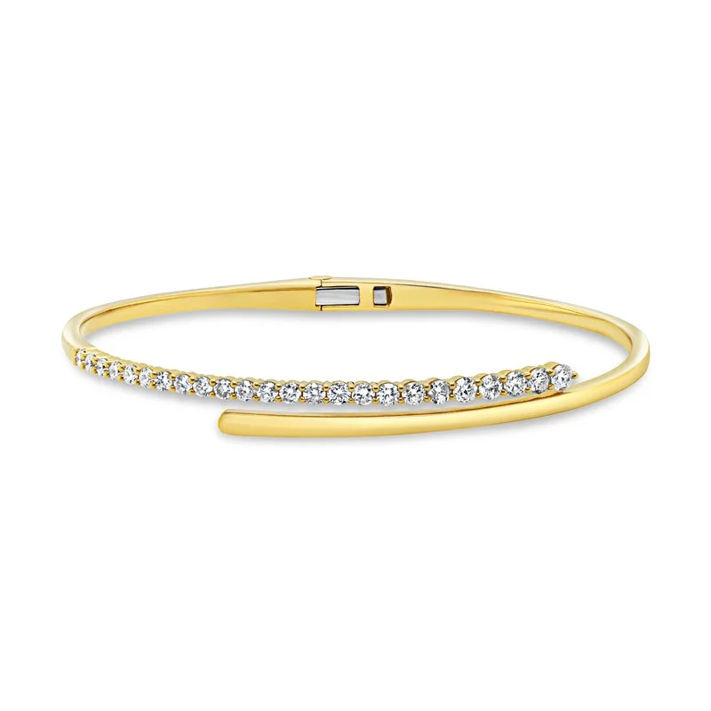 women's fashion bracelet -1.01ctw Diamond Bangle Bracelet