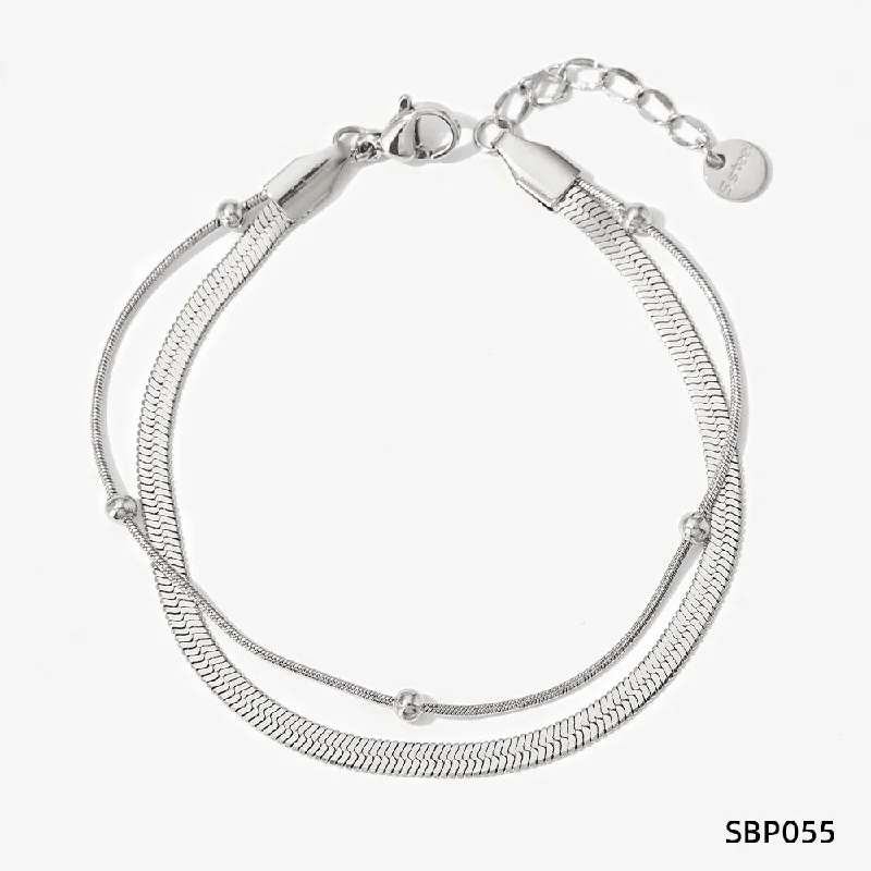 Sbp055 White Gold Color Bracelet