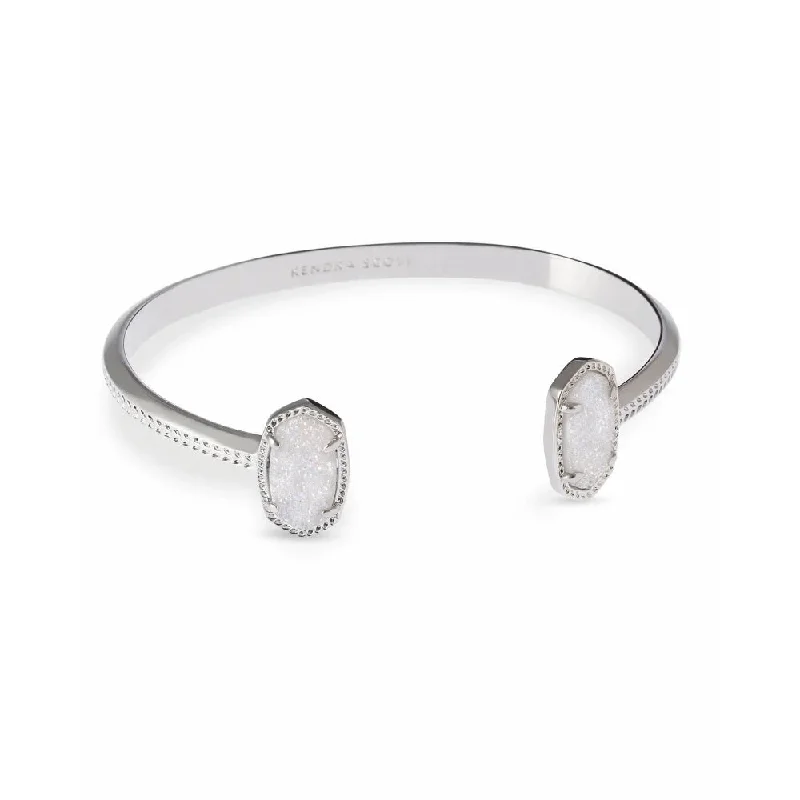 women's trendy bracelet -Kendra Scott Elton Cuff Bracelet in Iridescent Drusy