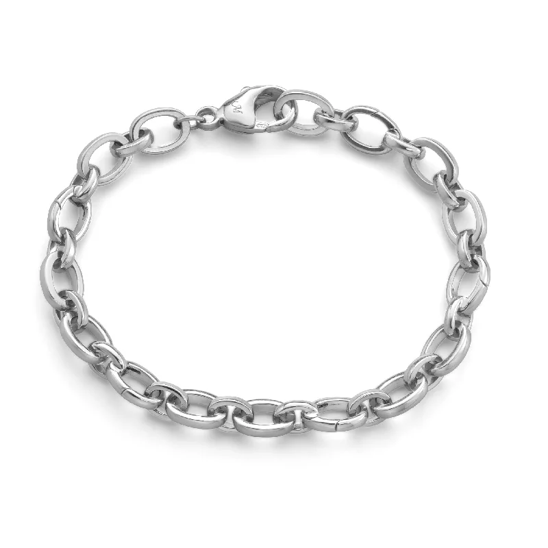 women's adjustable bracelet -Monica Rich Kosann "Audrey" Sterling Silver Charm Bracelet with 5 Stations