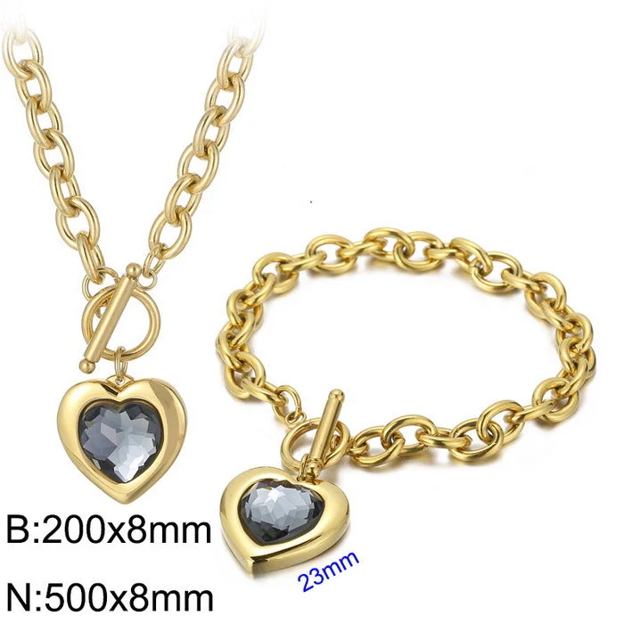 Necklace + Bracelet Ks197637-Z