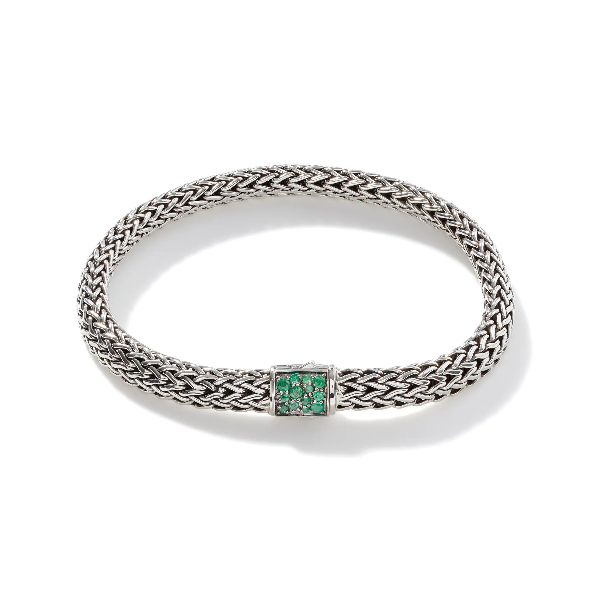 women's luxury diamond bracelet -Birthstone Reversible Bracelet - Emerald & Black Sapphire