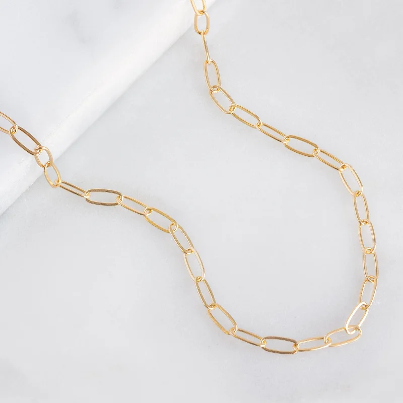 women's chic bracelet -The Drawn Cable Chain Charm Bracelet | 10K Yellow Gold