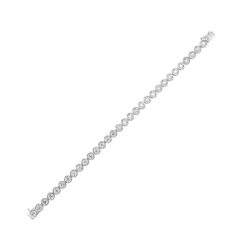 women's butterfly bracelet -14KT WHITE GOLD DIAMOND (3CTW) BRACELET