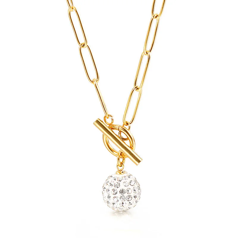 Gold Necklace KN115145-Z